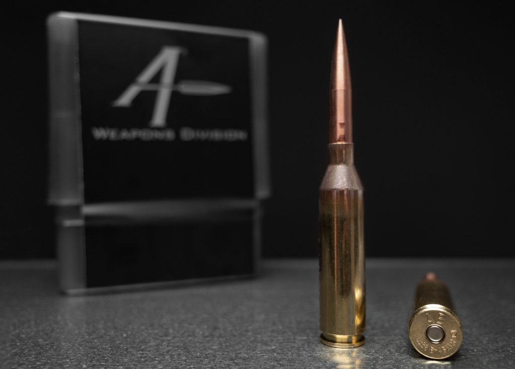 Figure 9. ABWD loaded 375 EnABELR ammo developed for the M30-TS weapon syst...